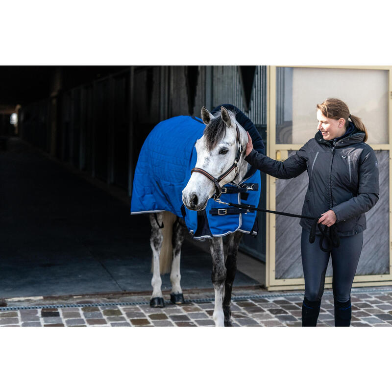 COUVERTURE EQUITATION ECURIE CHEVAL ET PONEY STABLE 400 bleu roi