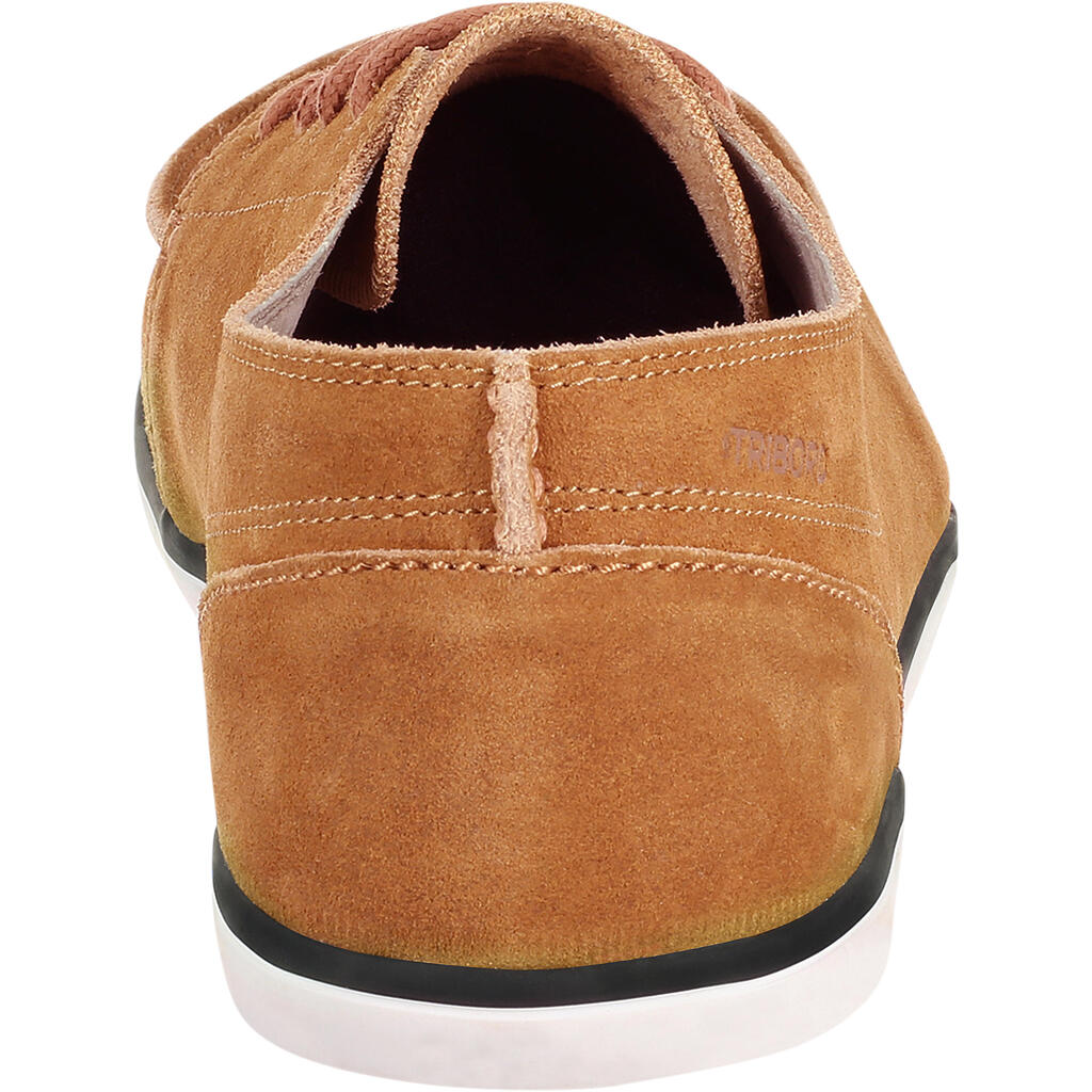 Segelschuhe Kostalde Leder Herren dunkelbeige