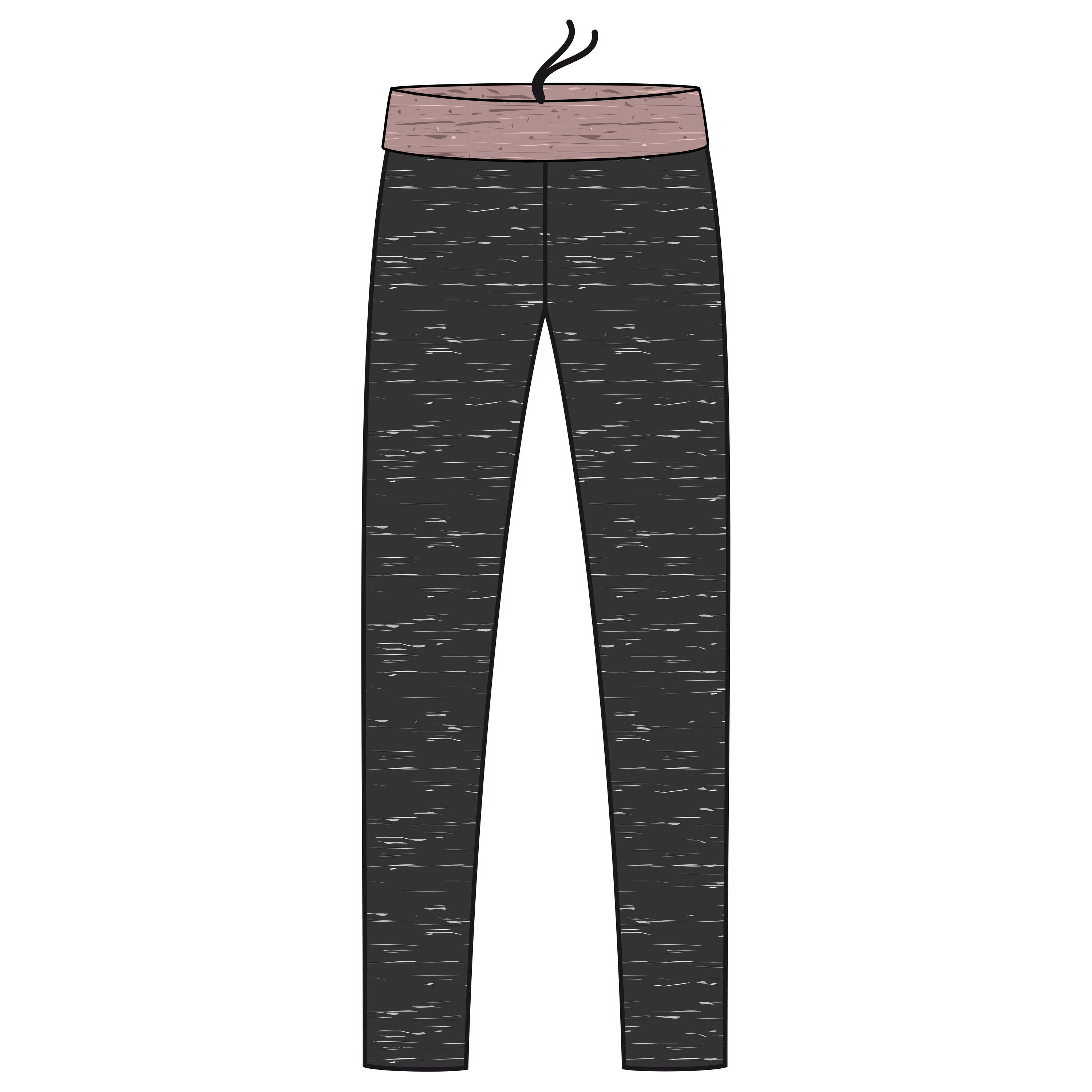 Mallas de yoga de algodón gris y rosa para mujer 8/16