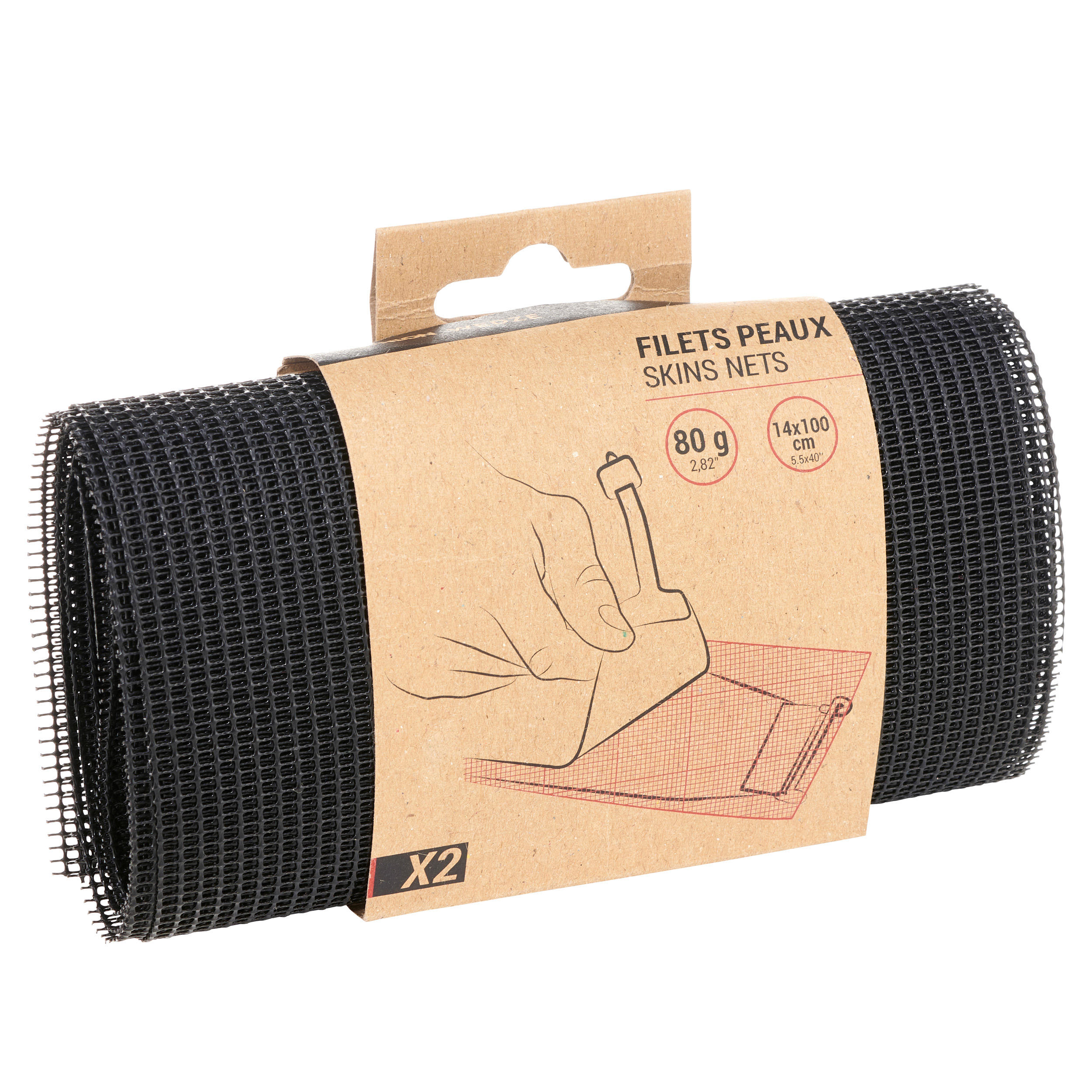 Backcountry ski skins Skimo skin net Wedze Wedze Decathlon