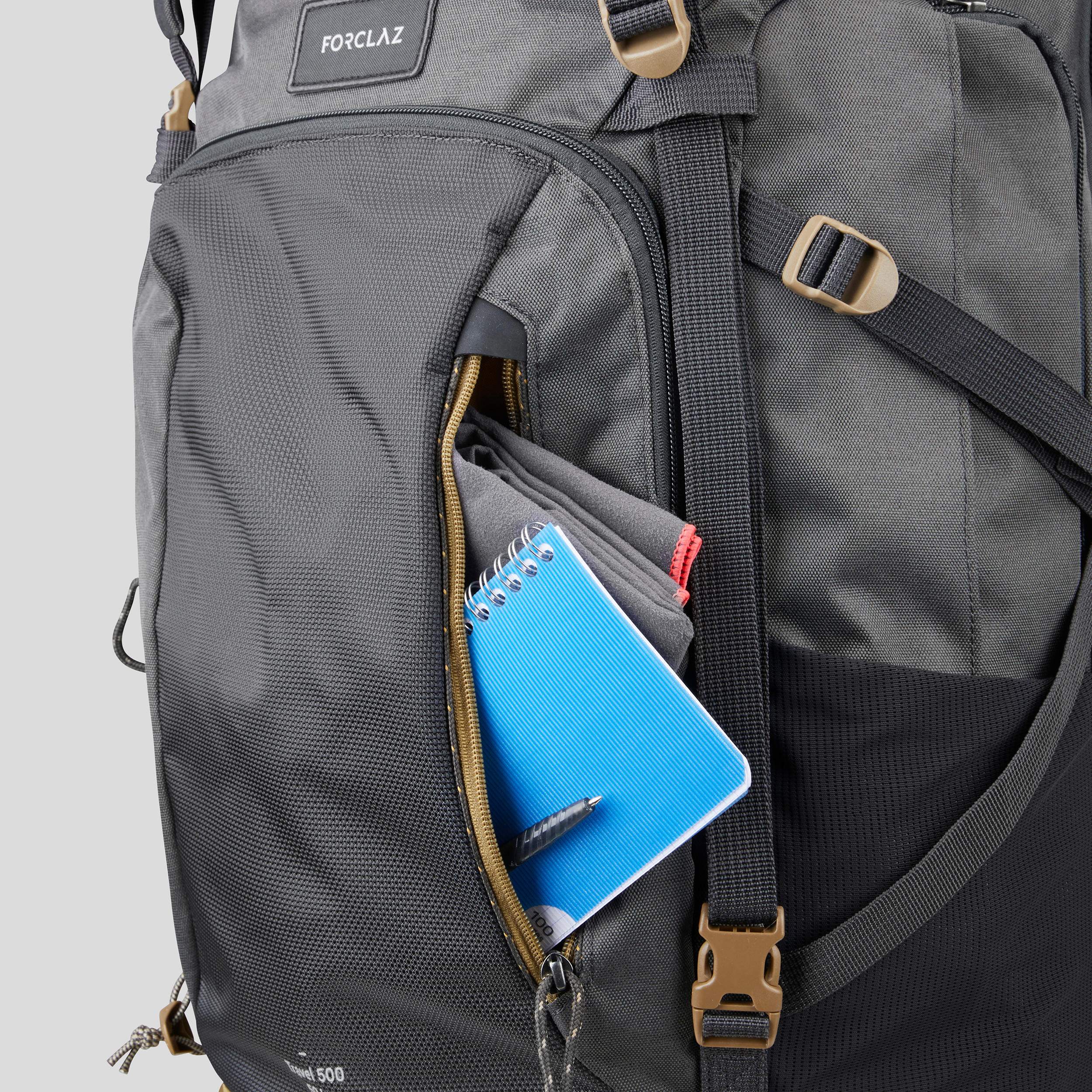 Travel Backpack 50L - Grey - Decathlon