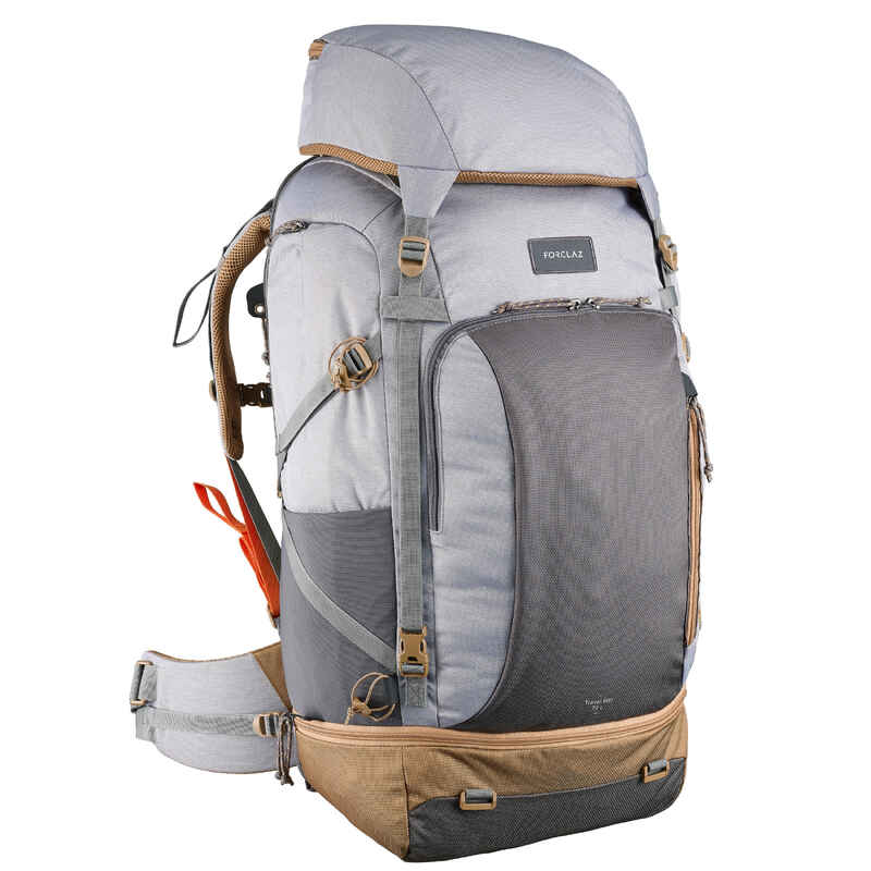 Mochila de senderismo de 70 litros con cubierta de lluvia, impermeable,  ligera, mochila de camping para hombres y mujeres, mochila de viaje para
