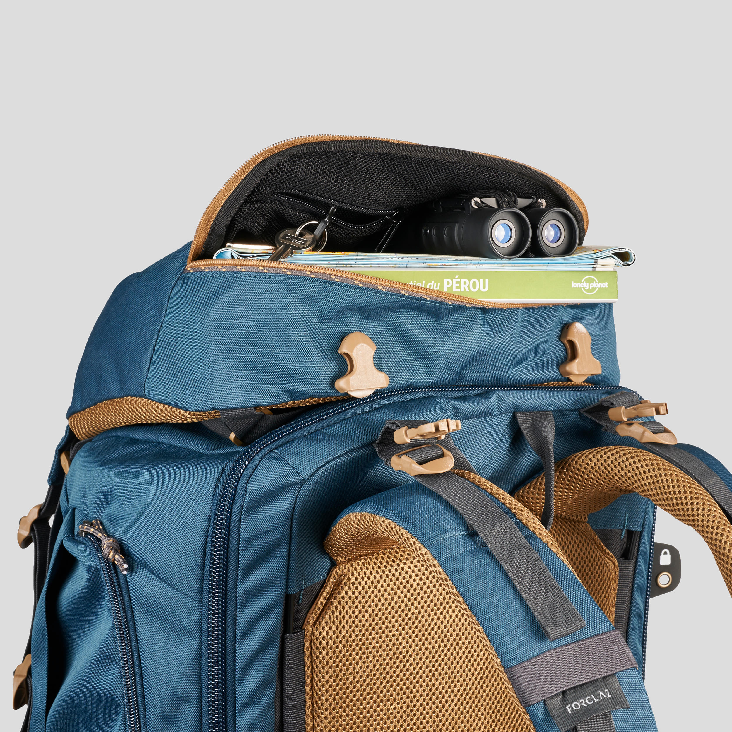 mens blue backpack