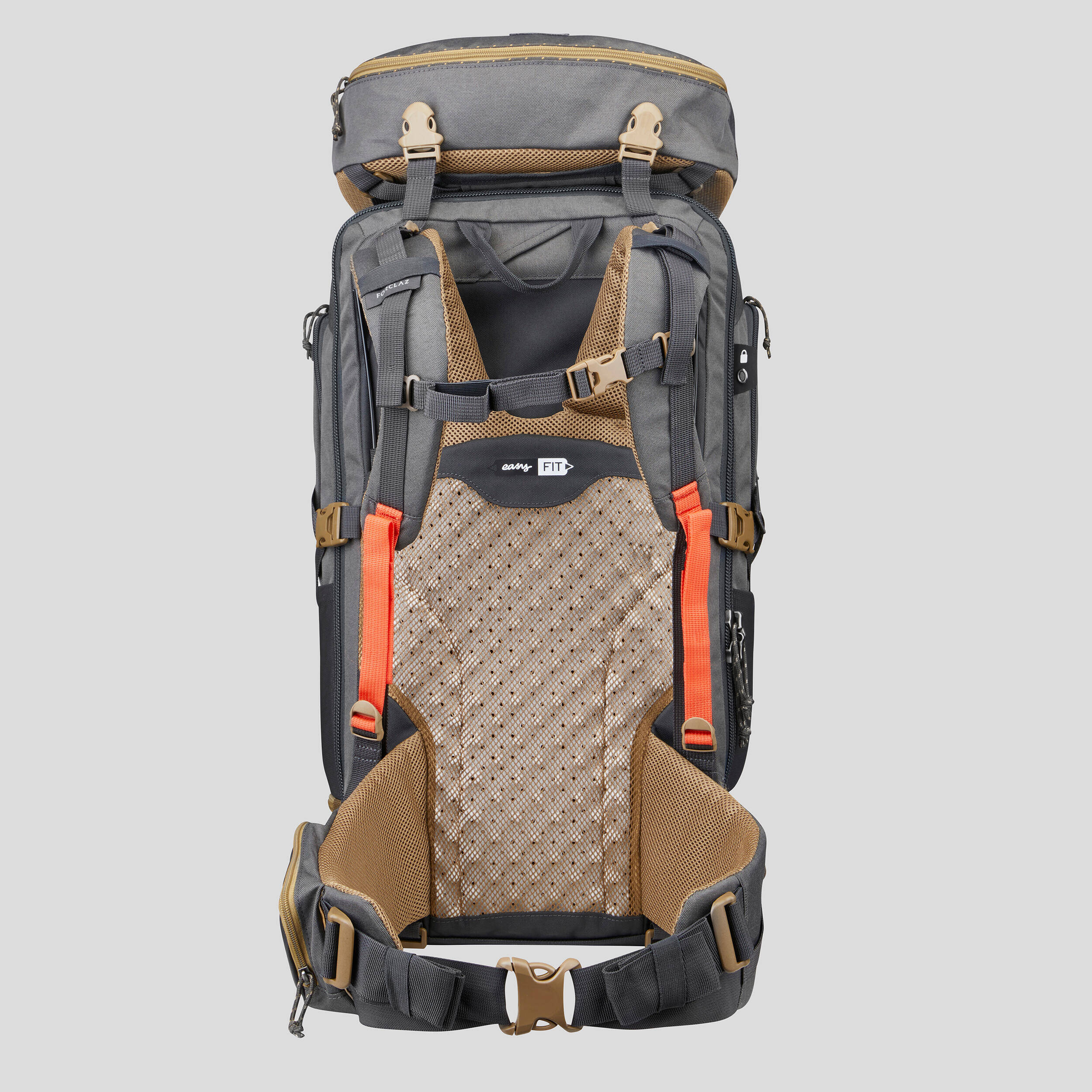 Travel Backpack 50 Liters TRAVEL 500 Grey -  4