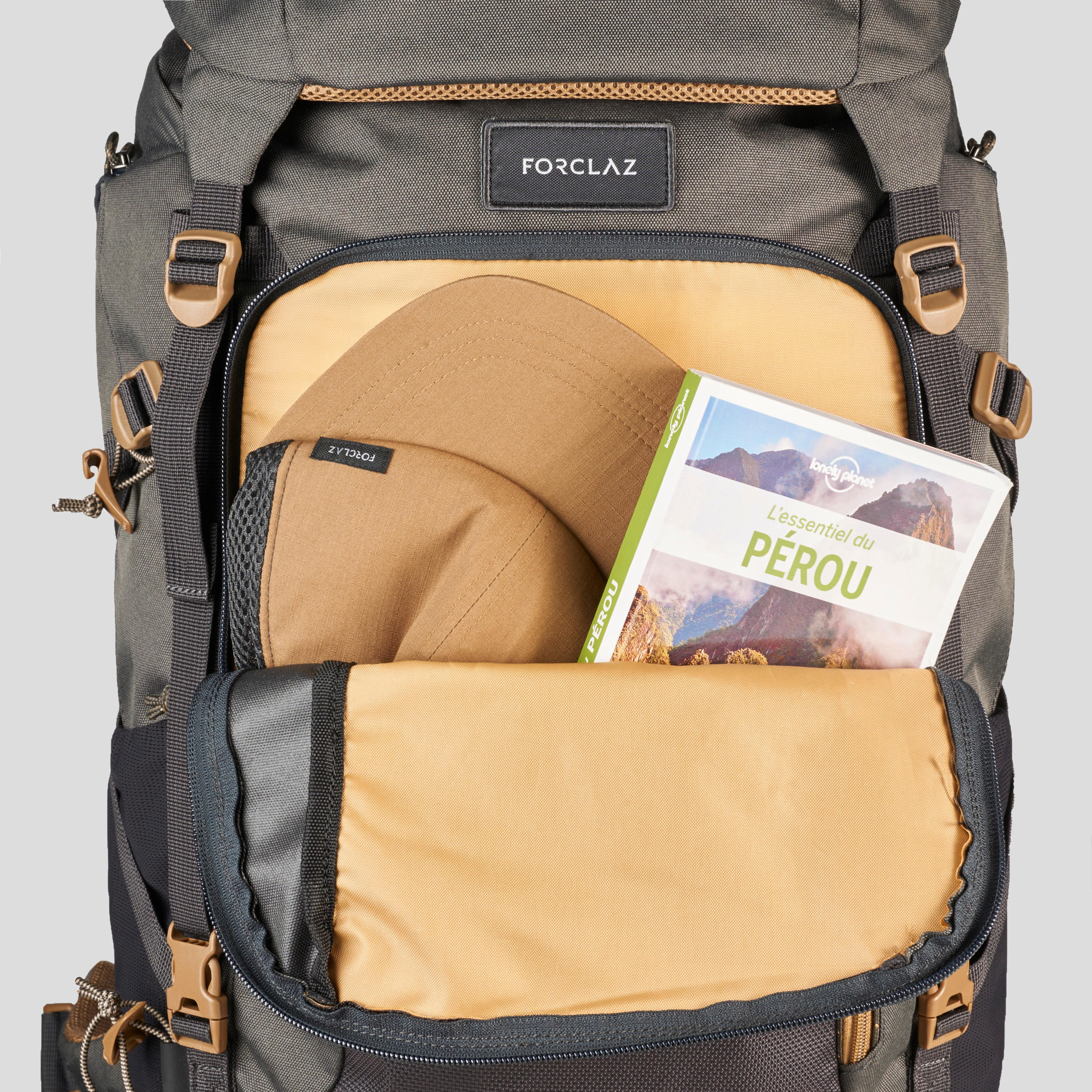 Maleta de trekking de viaje, Forclaz, 50 Litros - Gris para hombre -  Decathlon