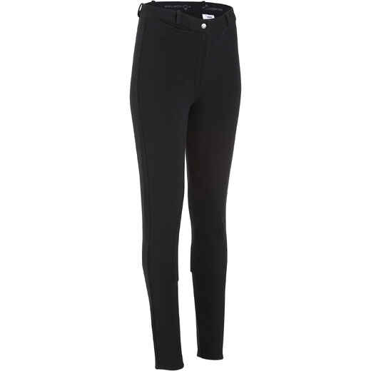 
      BR100 Women's Horse Riding Jodhpurs - Black
  