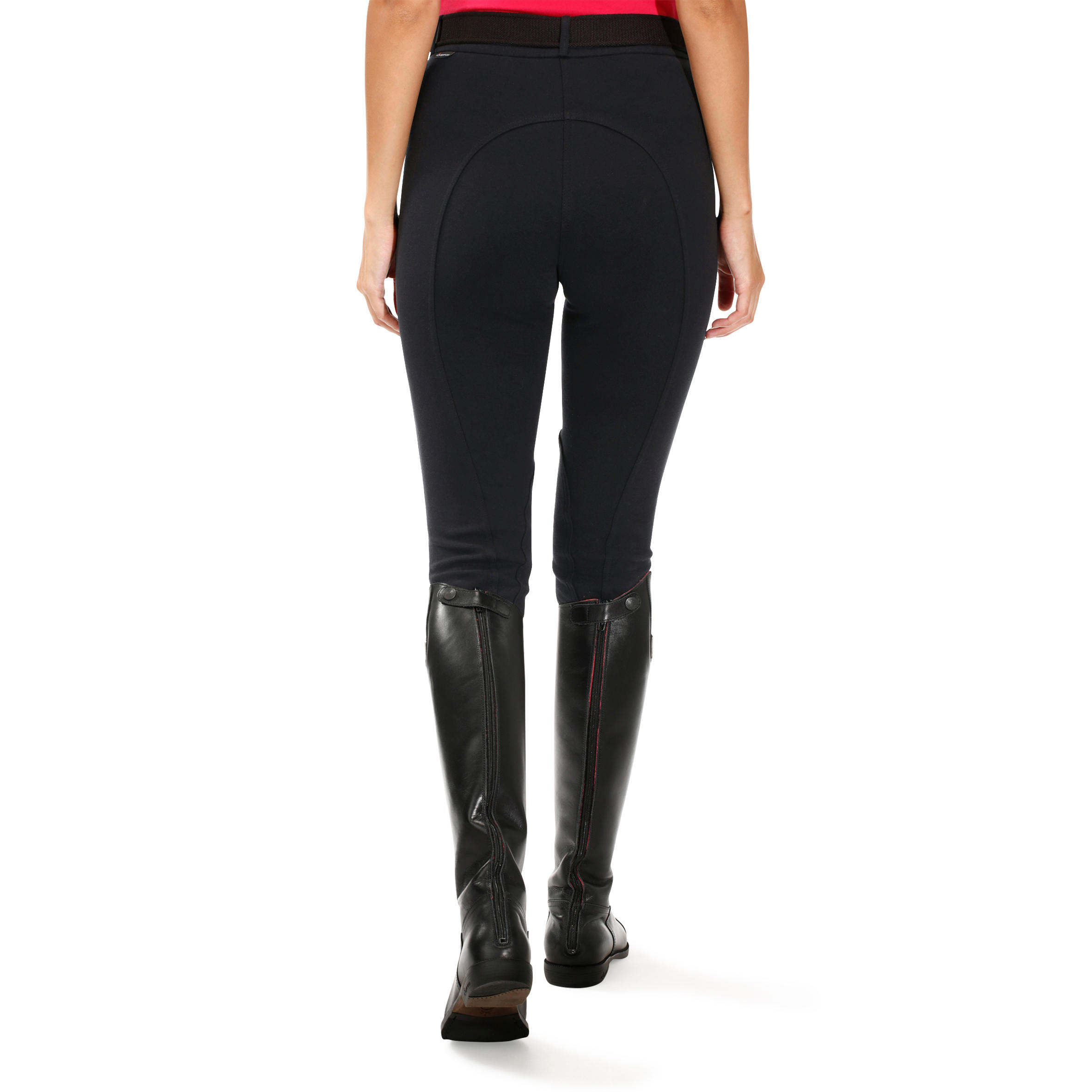 BR100 Women's Horse Riding Jodhpurs - Black 5/15