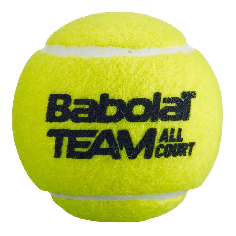 Palline tennis Babolat TEAM ALL COURT gialle x4