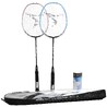 Adult Badminton Racket BR 530 Set Couple Pink Blue