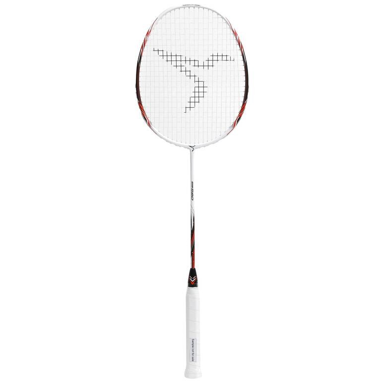 ADULT BADMINTON RACKET BR 560 LITE WHITE RED BLACK