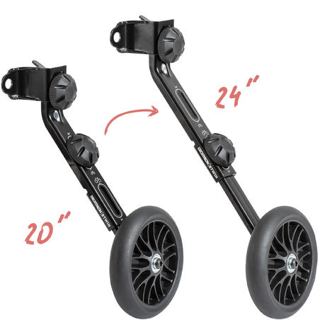 Roues stabilisatrices réglables pour vélo d'enfants Supercycle, pour vélos  de 12 à 20 po, noir
