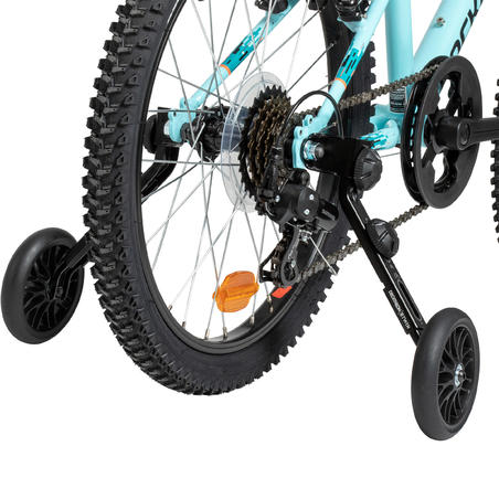 Roues stabilisatrices - stabilisateurs petites roues - vélo roue auxiliaire  - convient pour vélos de 16 à 22 pouces (argent blanc) - Cdiscount Bricolage