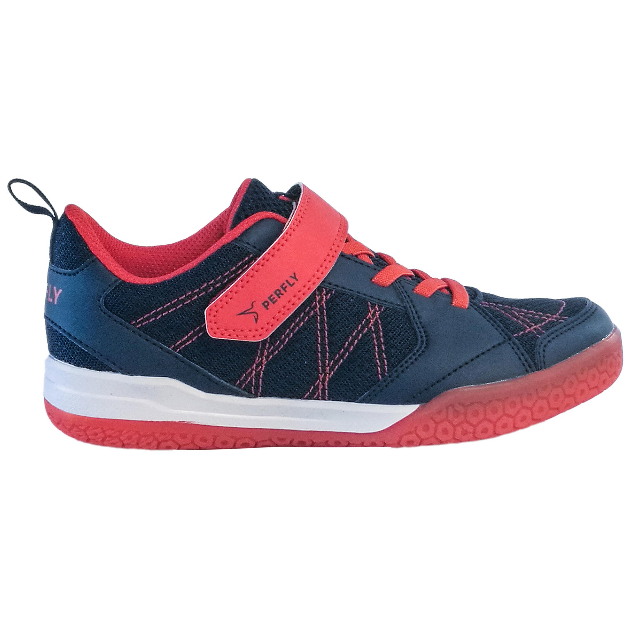 JUNIOR BADMINTON SHOES BS 160 NAVY RED 18/18