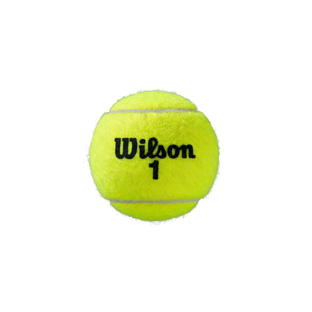 Tennisbälle Wilson Roland Garros All Court 3er-Pack gelb Speed