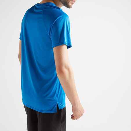 Men's Fitness Cardio Training T-Shirt 100 - Blue