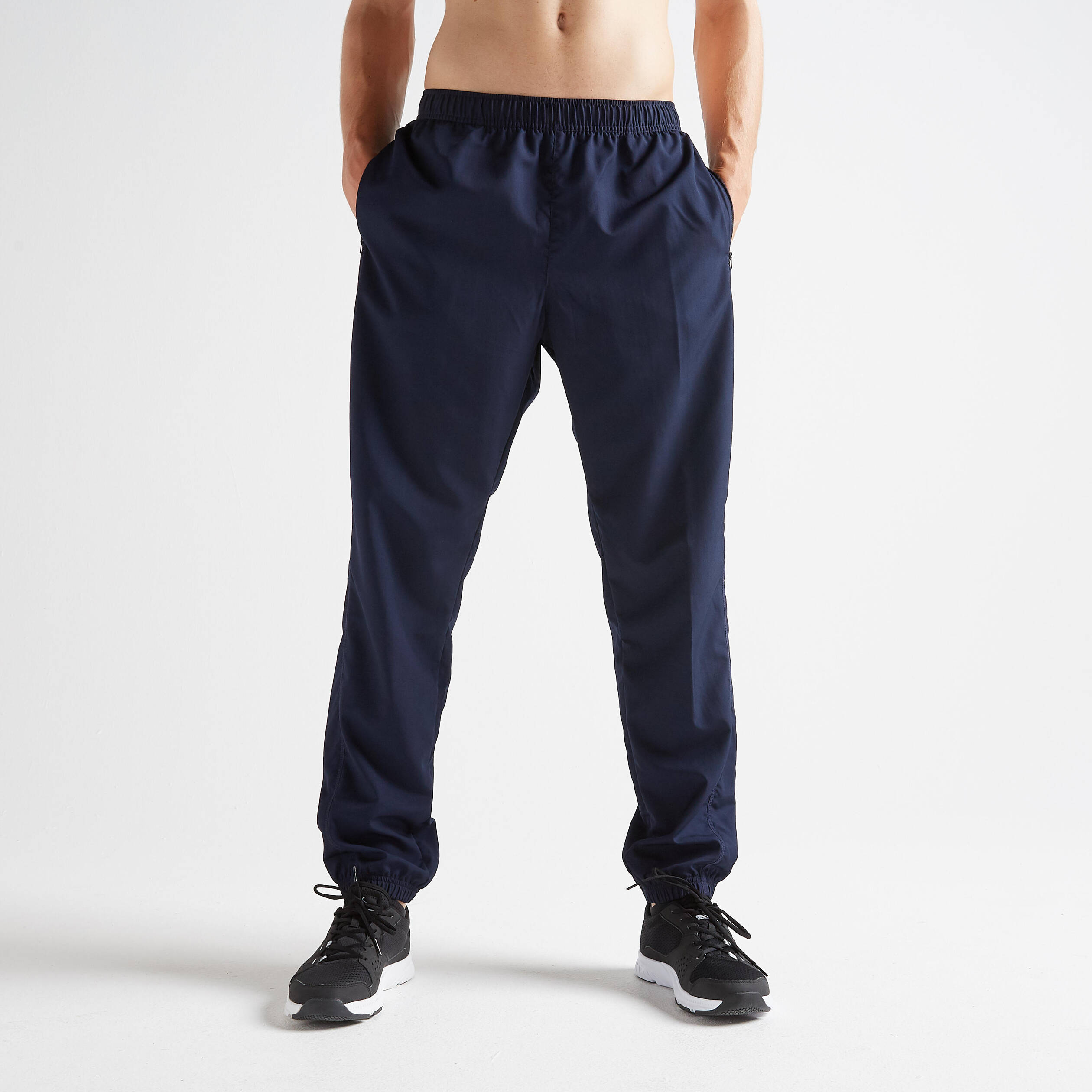 Men Gym Track Pants Slim Fit Jogger Style, Breathable, Quick Dry - Asphalt Blue