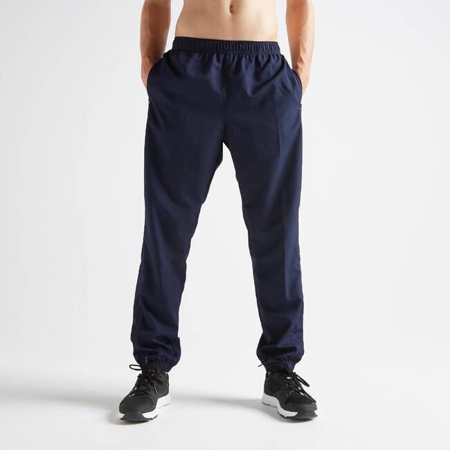 Men's Regular Fit Pants - 120 - Black, Black - Domyos - Decathlon
