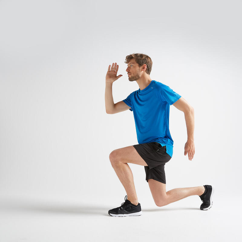 Erkek Siyah Spor Sortu Fitness Kardiyo 100 Domyos By Decathlon
