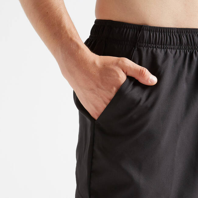 Buy Men Polyester Basic Gym Shorts - Black Online