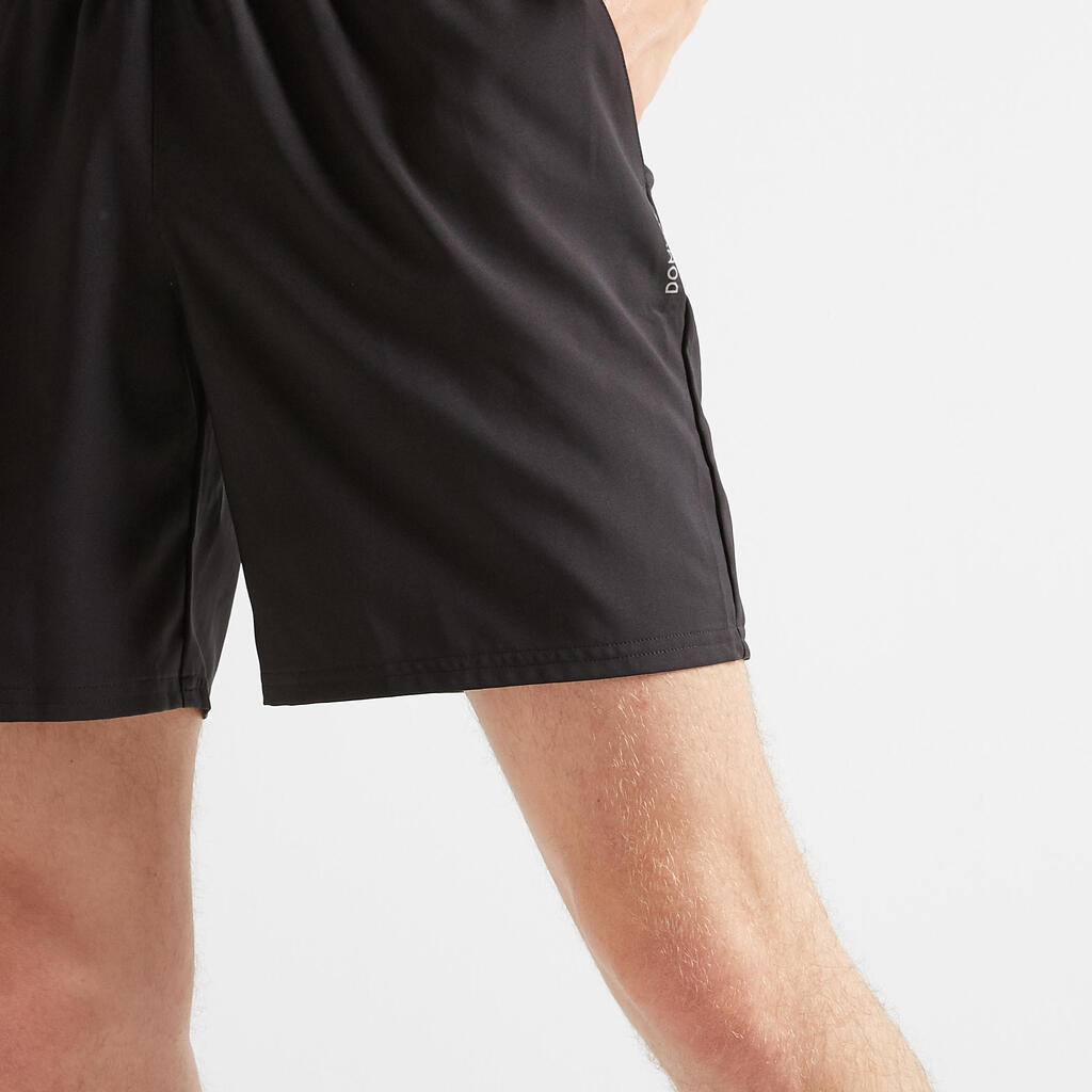 Men's Breathable Breathable Fitness Shorts - Black