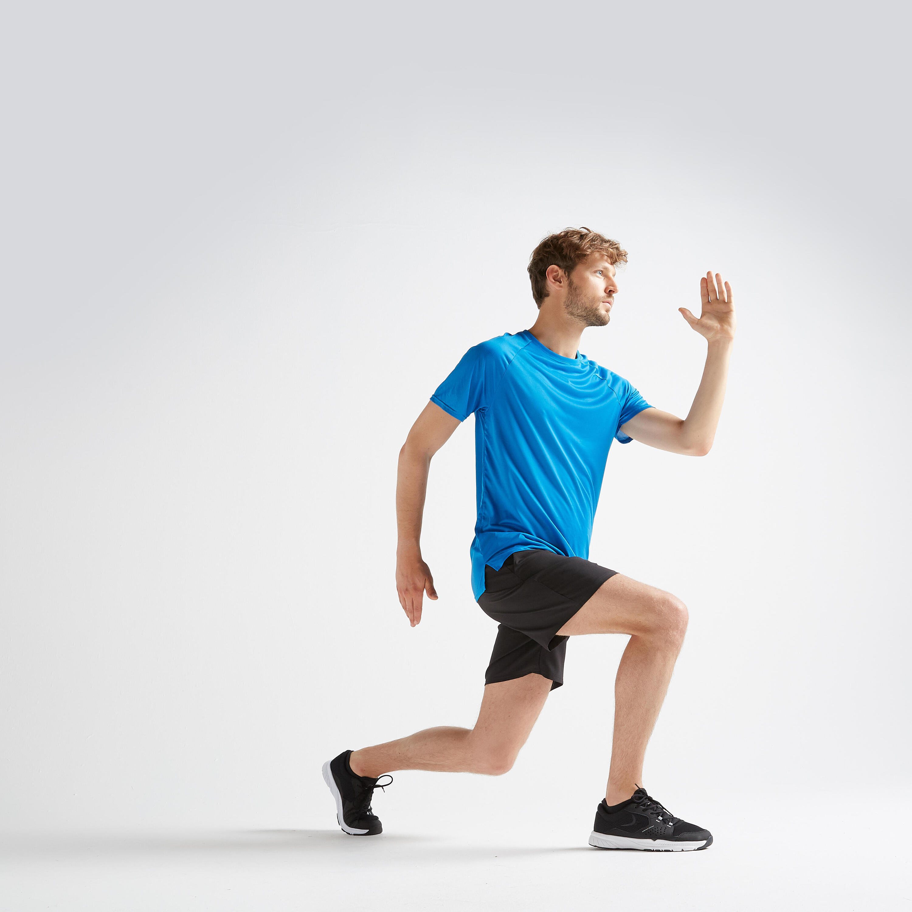 Men's Fitness Cardio Training T-Shirt 100 - Blue 2/6