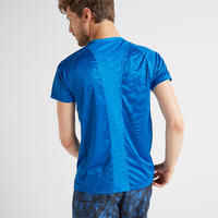 Men's Fitness Cardio Training T-Shirt 120 - Mottled Blue