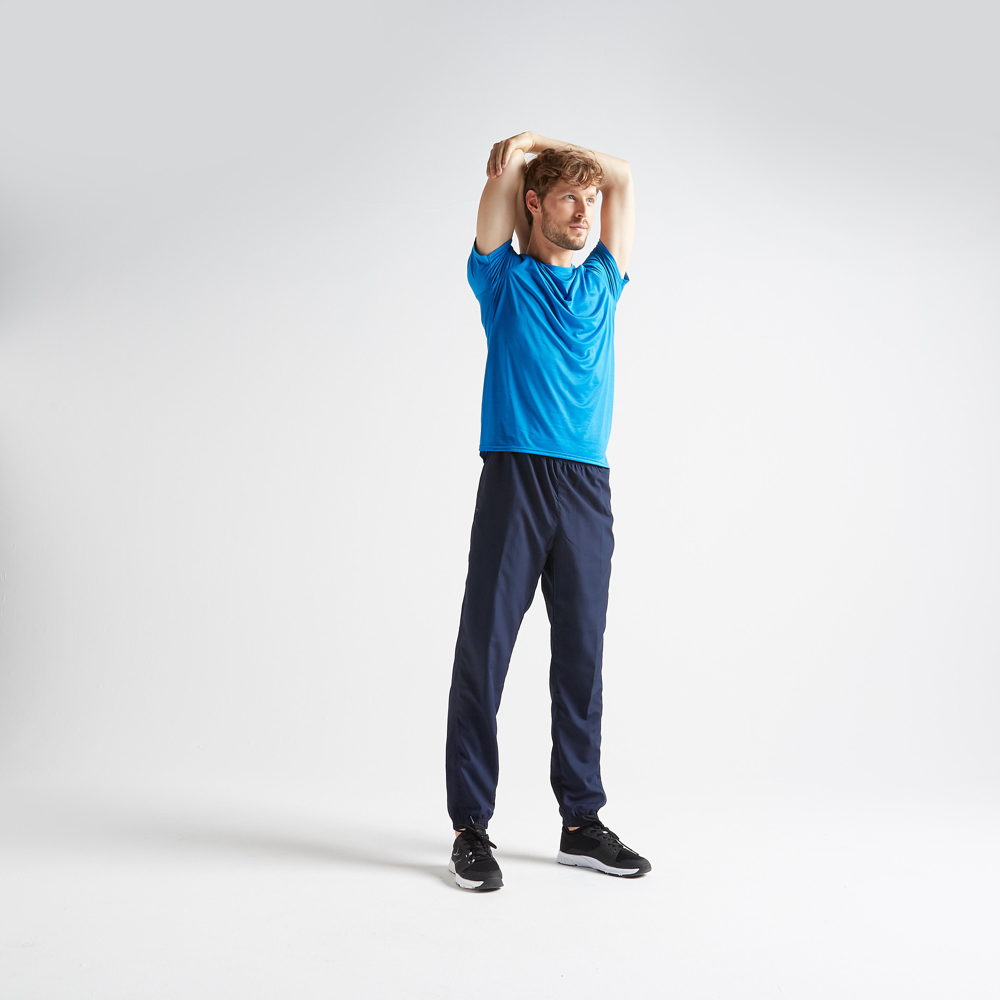 Men Gym Trackpants Slim Fit Jogger Style, Breathable, Quick Dry - Asphalt Blue