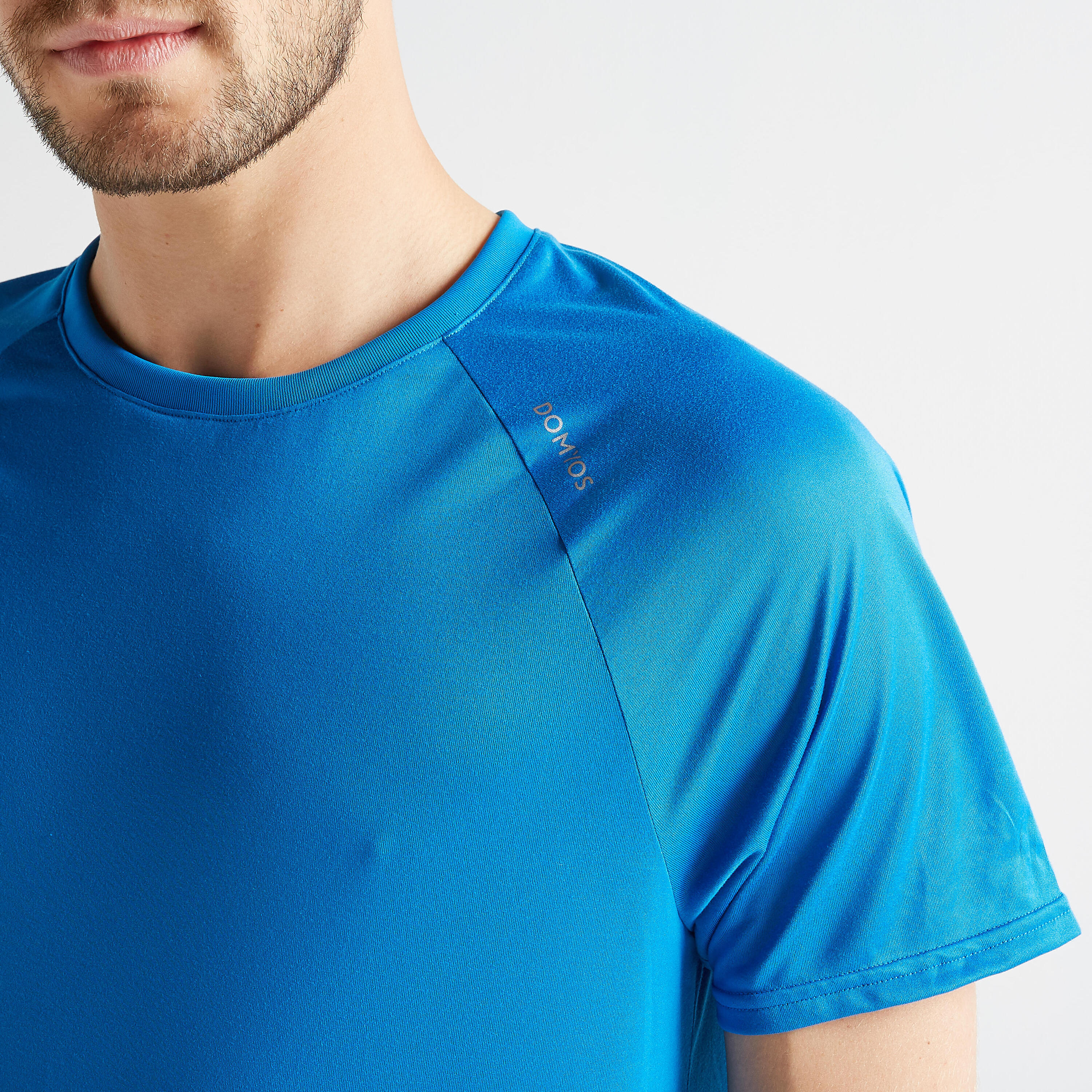 Men's Fitness Cardio Training T-Shirt 100 - Blue 3/6