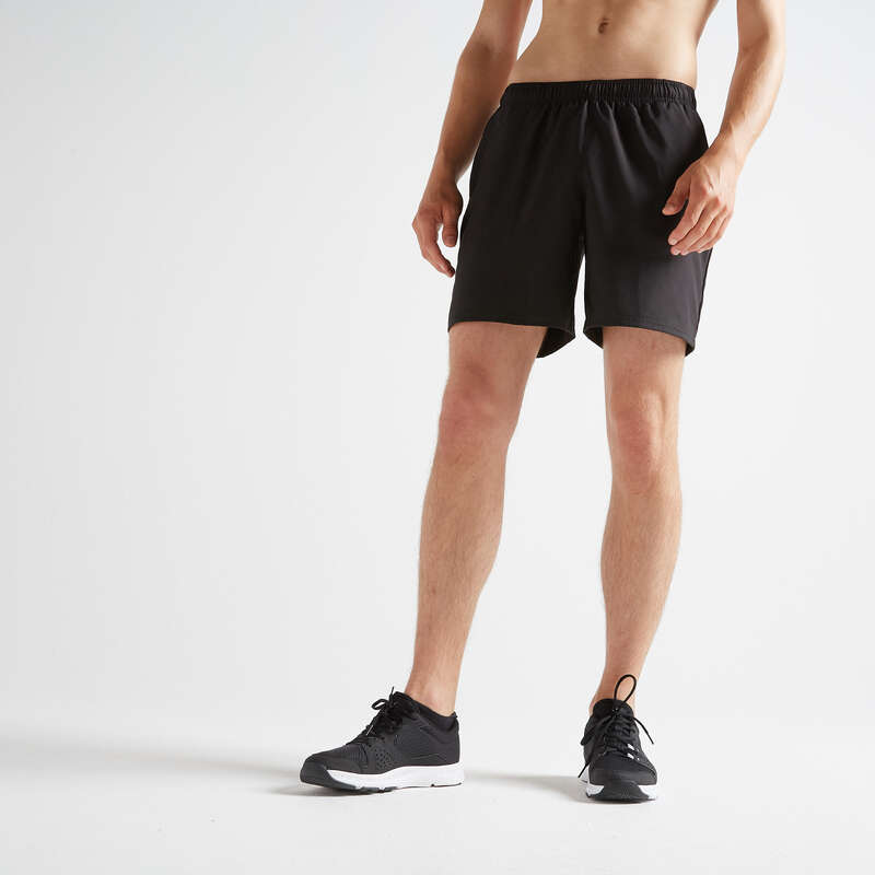 MAN FITNESS APPAREL Clothing - FST 100 Shorts - Black DOMYOS - Bottoms