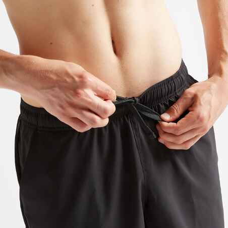 Short fitness pantalón corto chándal Hombre Domyos FST 100 negro