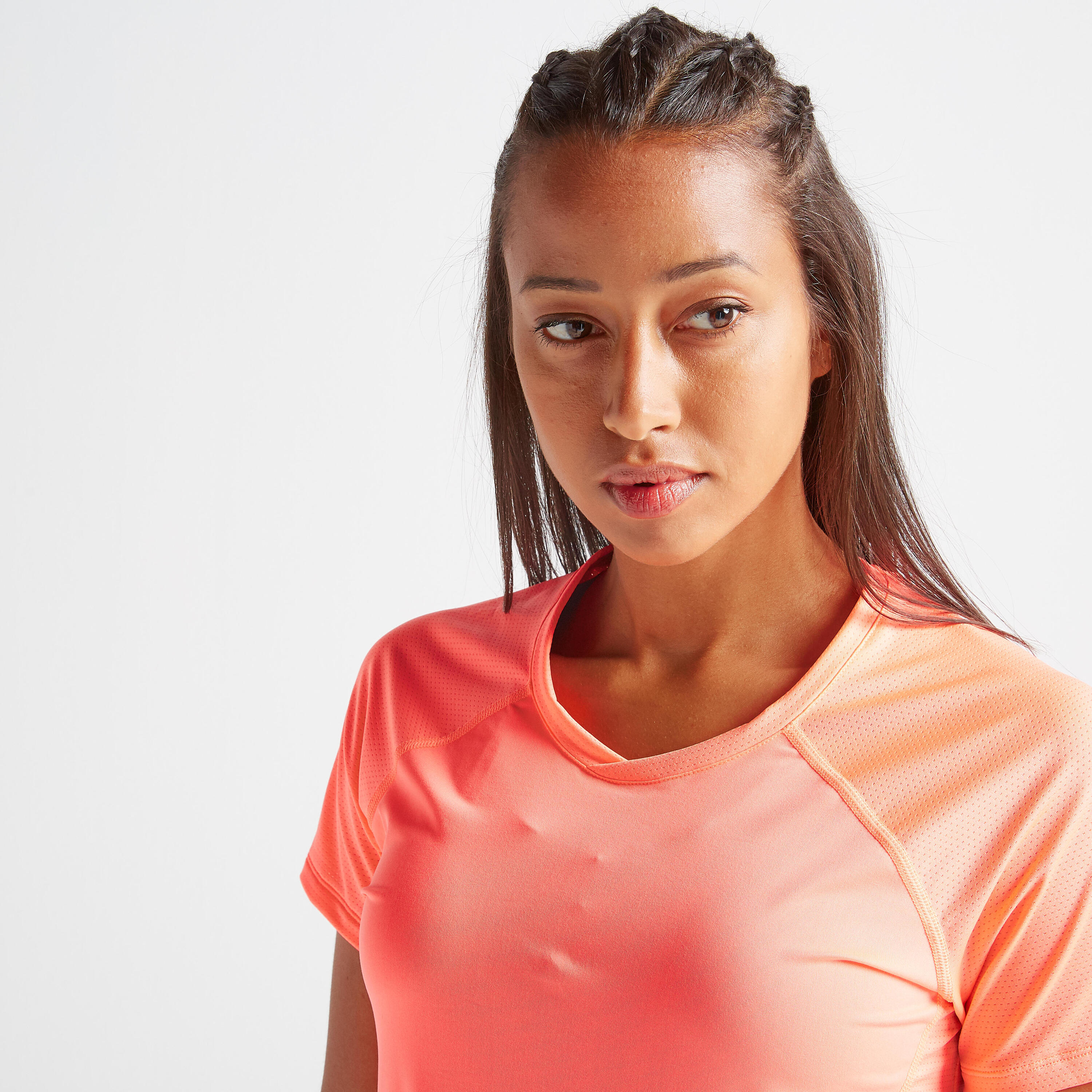Women's Fitness Cardio Training T-Shirt - Coral 3/6