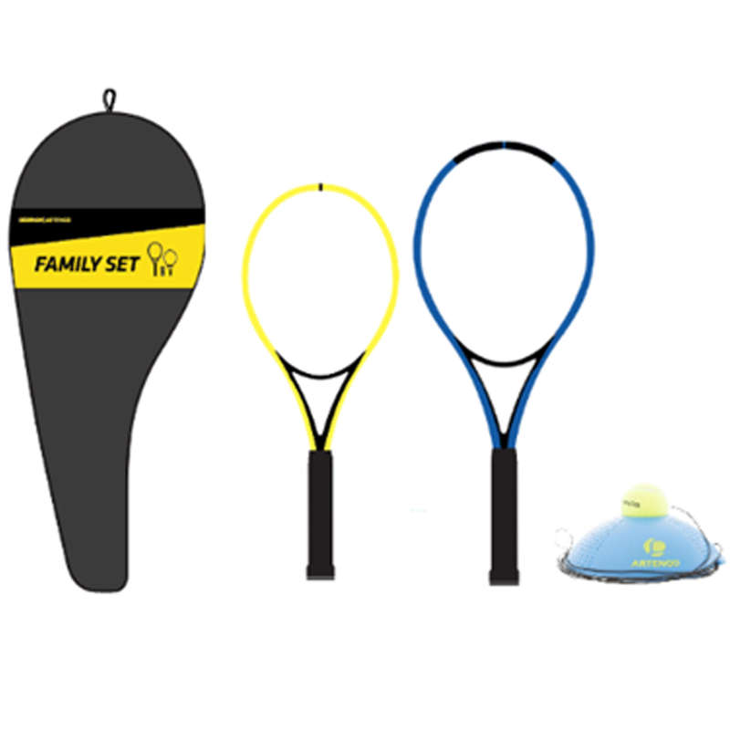 CONJUNTO TÉNIS TRAINER JÚNIOR DUO 2 RAQUETES 1 BALL IS BACK 1 BOLSA