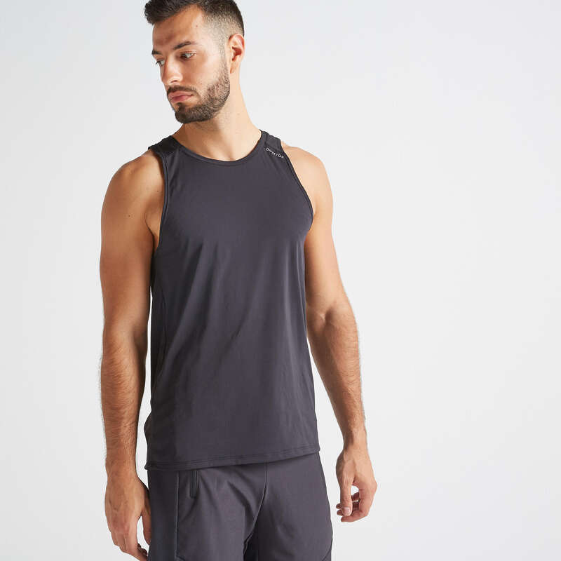 FITNESS CARDIO CONFIRMED MAN OUTFIT Fitness and Gym - FTA 500 Tank Top - Black DOMYOS - Fitness and Gym