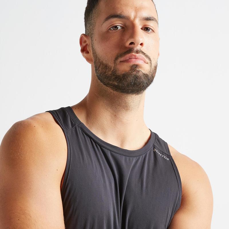 500 Boxing Tank Top Grey Domyos By Decathlon