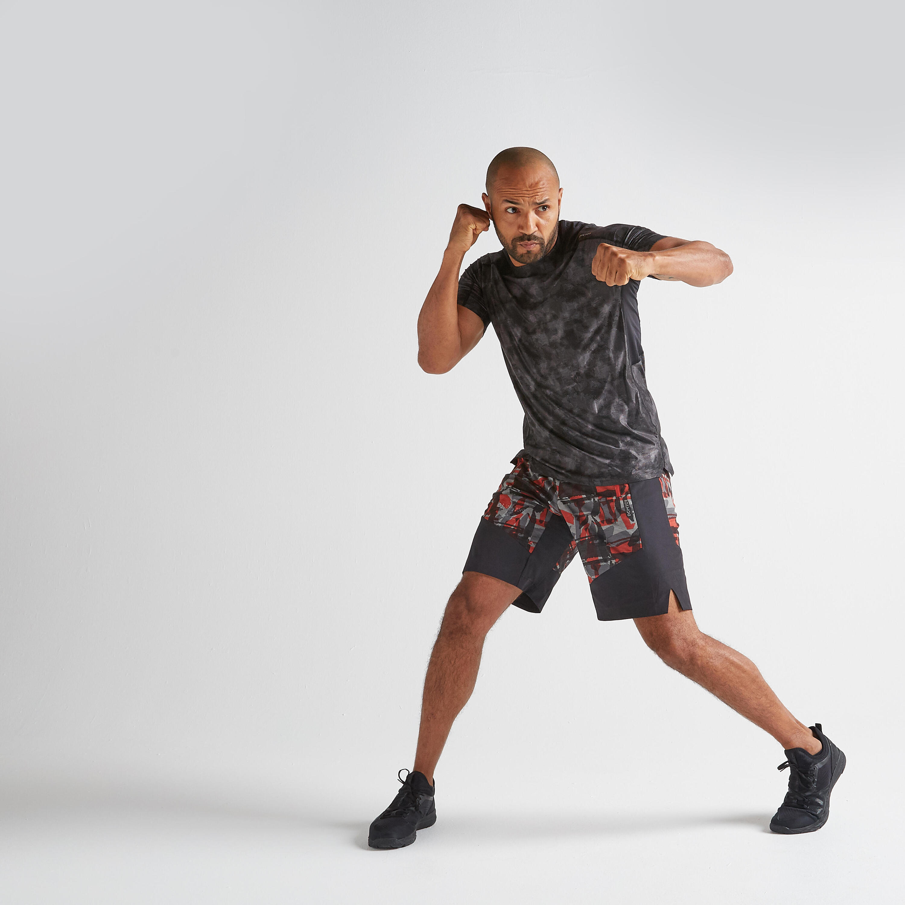 FTS 500 Fitness Cardio Training T-Shirt - Grey/Black 2/9