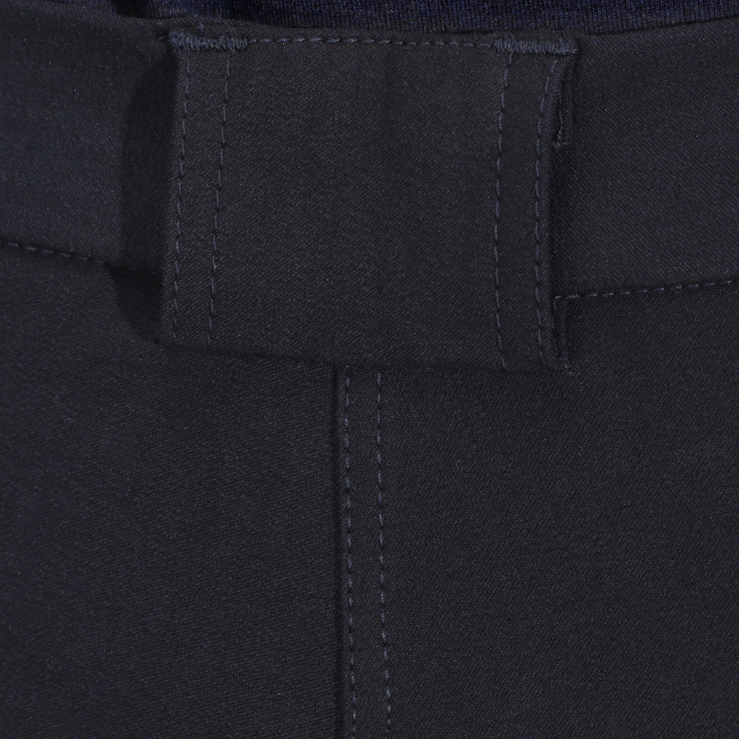 Pantalón equitación mujer BR500 badanas Azul marino  19/34