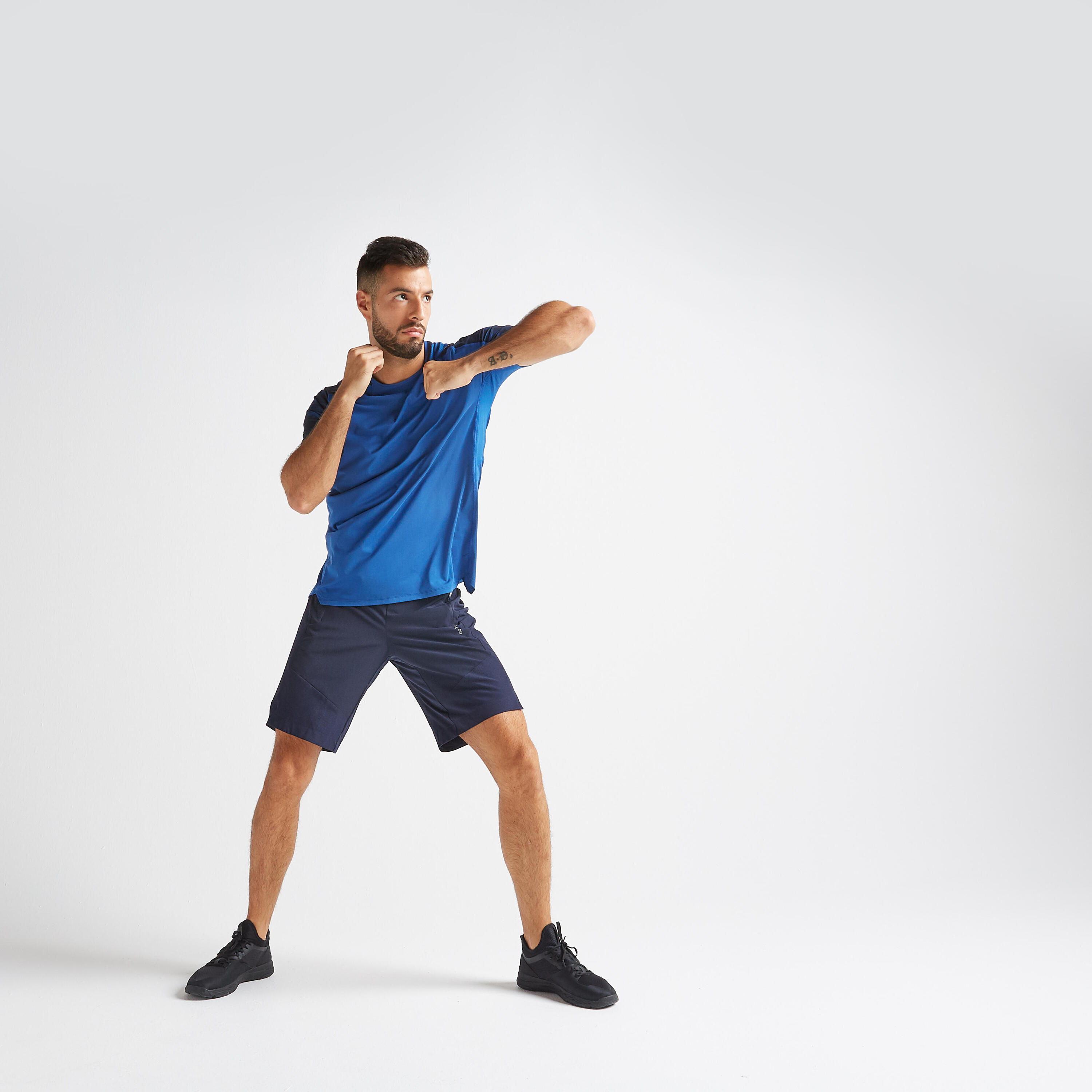 FTS 500 Cardio Fitness Cardio Training T-Shirt - Blue 2/6