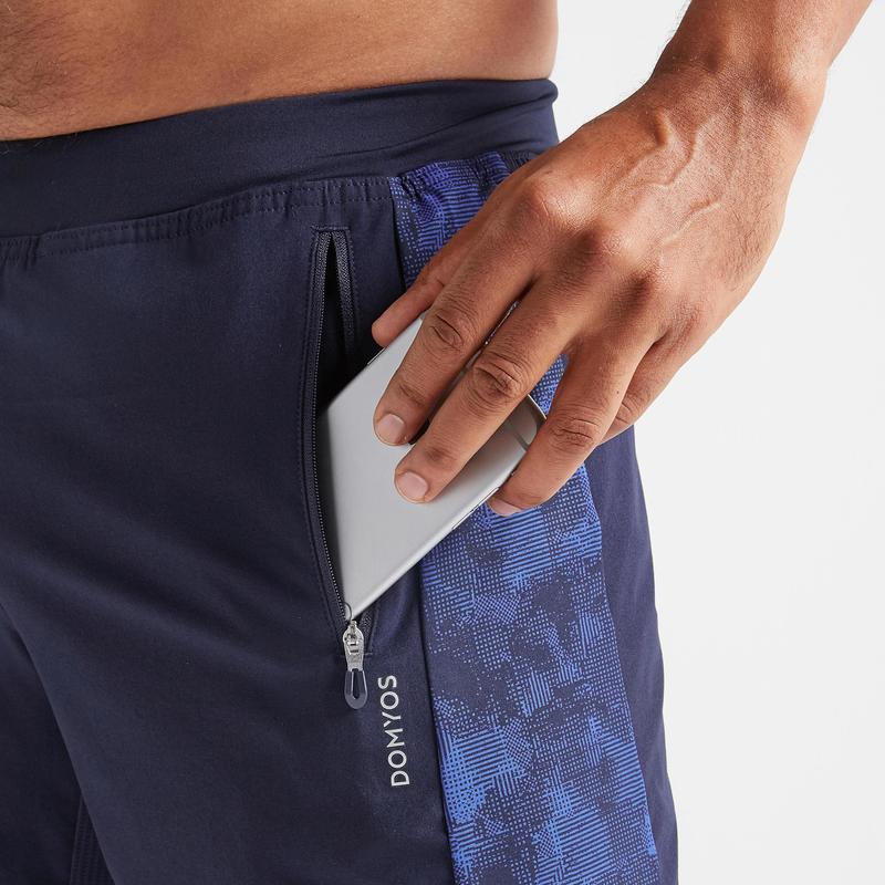 Erkek Mavi Spor Sortu Fitness Kardiyo 520 Domyos By Decathlon