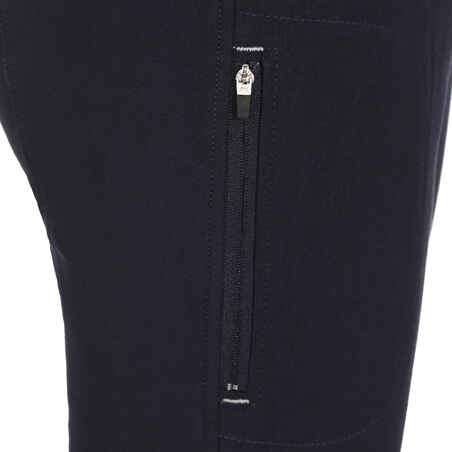 BR500 Women's Horse Riding Suede Patch Jodhpurs - Navy