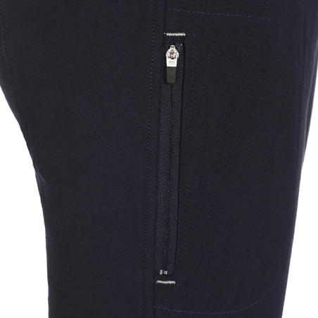 Pantalon équitation femme BR500 basanes marine