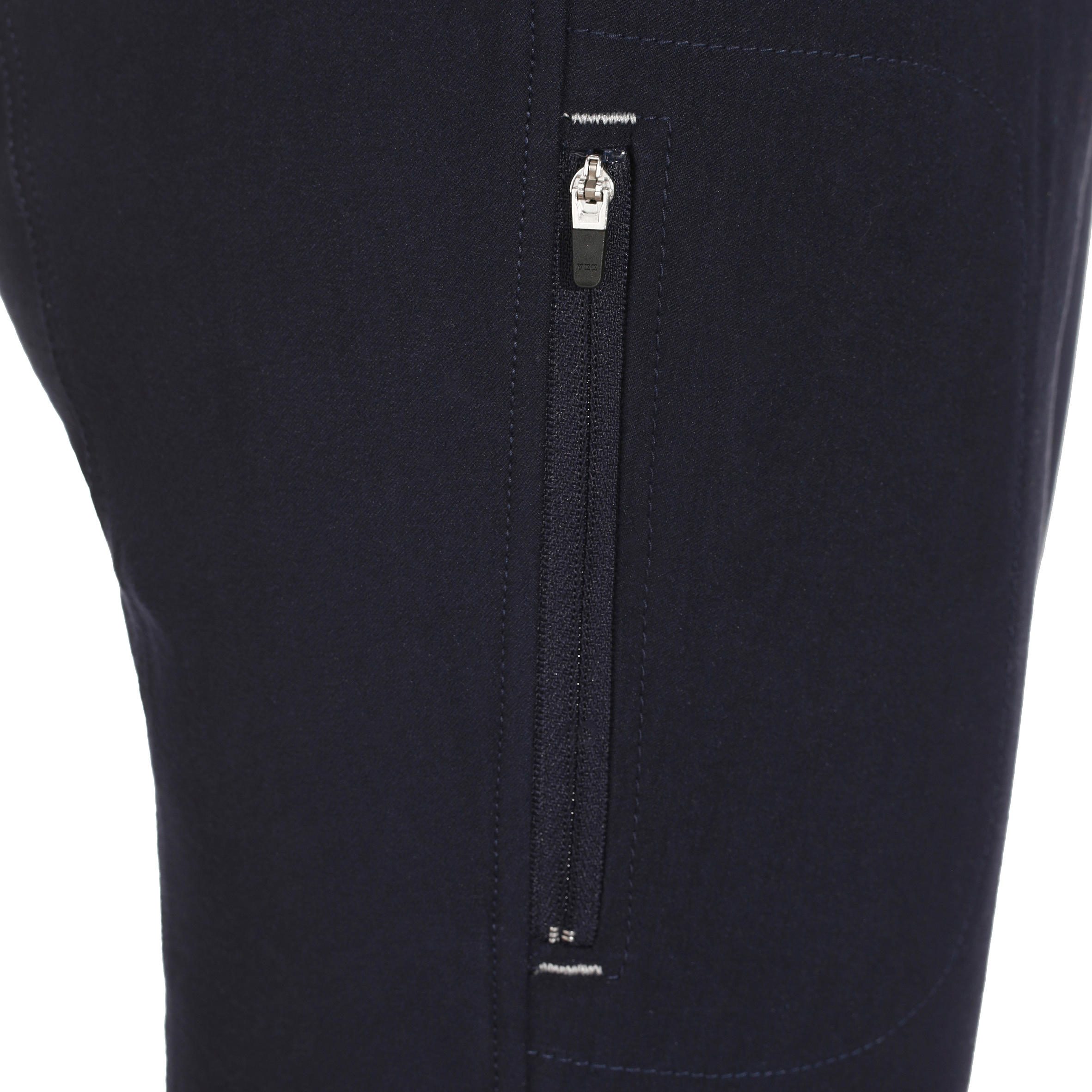 Pantalón equitación mujer BR500 badanas Azul marino  8/34