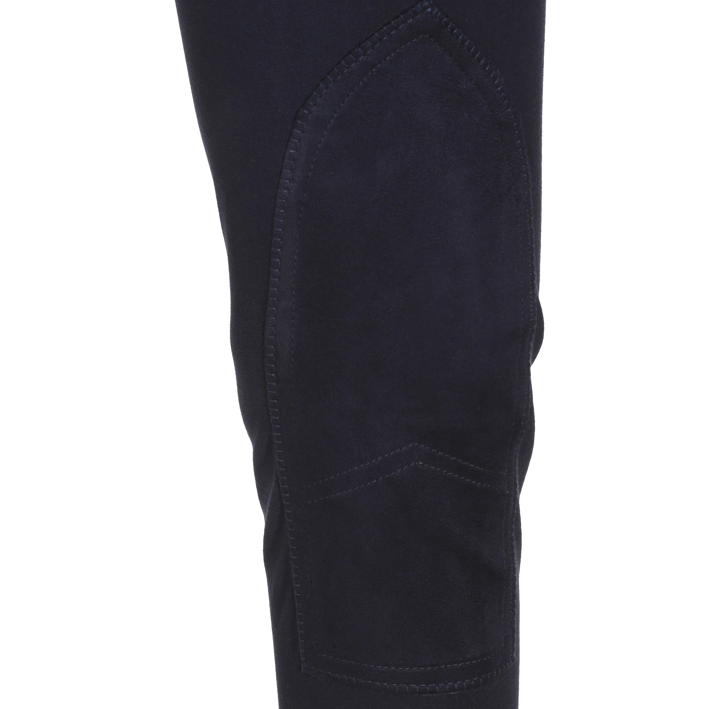 Pantalón equitación mujer BR500 badanas Azul marino  12/34