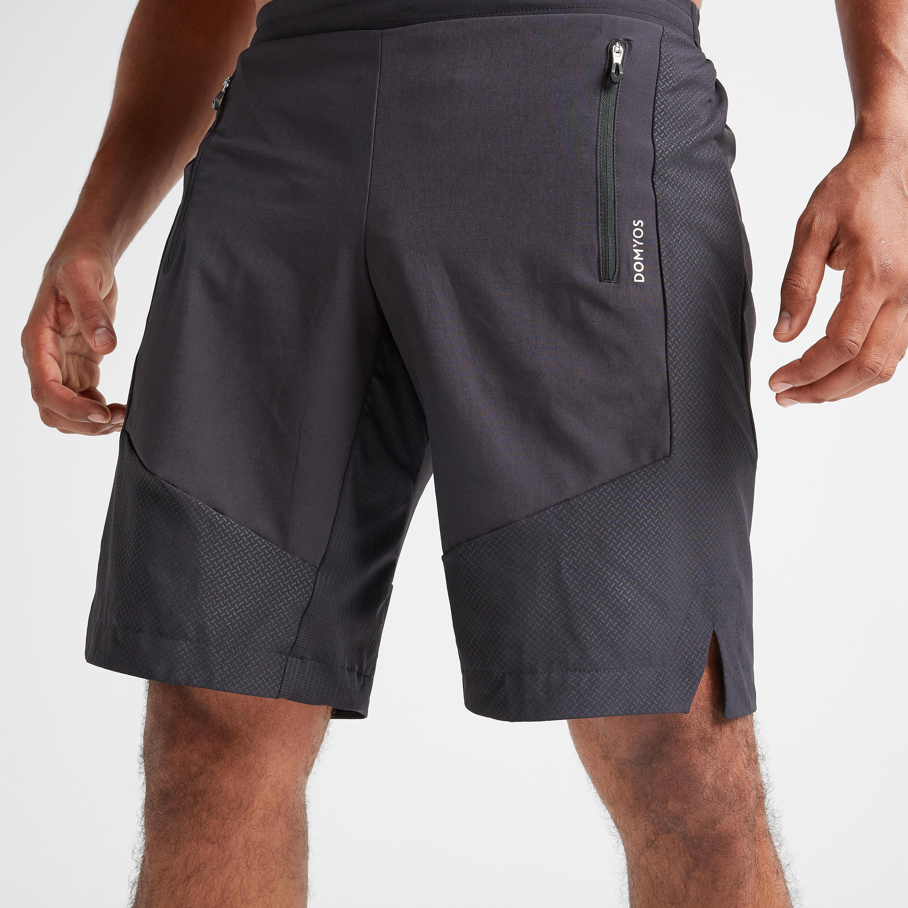 Men's Fitness Cardio Training Shorts 500 - Black 5/7