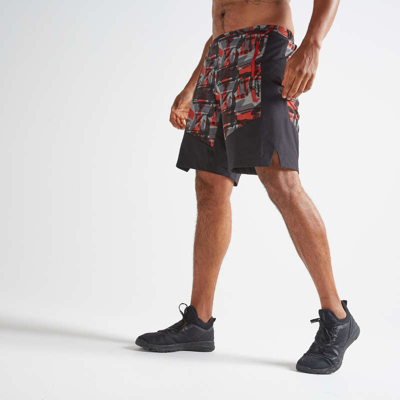 FITNESS CARDIO CONFIRMED MAN OUTFIT Clothing - FST 500 Shorts - Red DOMYOS - Bottoms