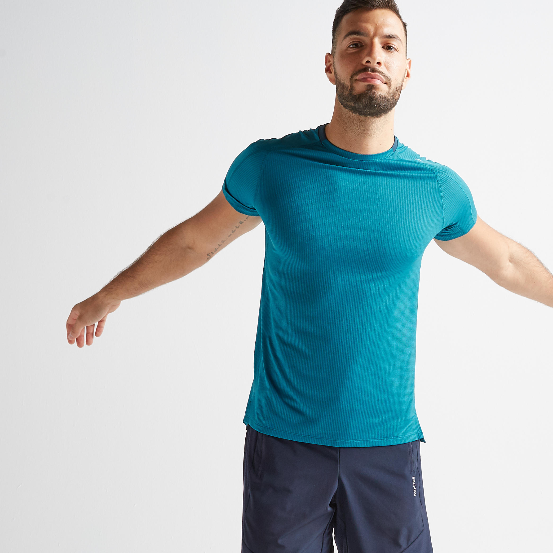 FTS 520 Fitness Cardio Training T-Shirt - Blue 1/7