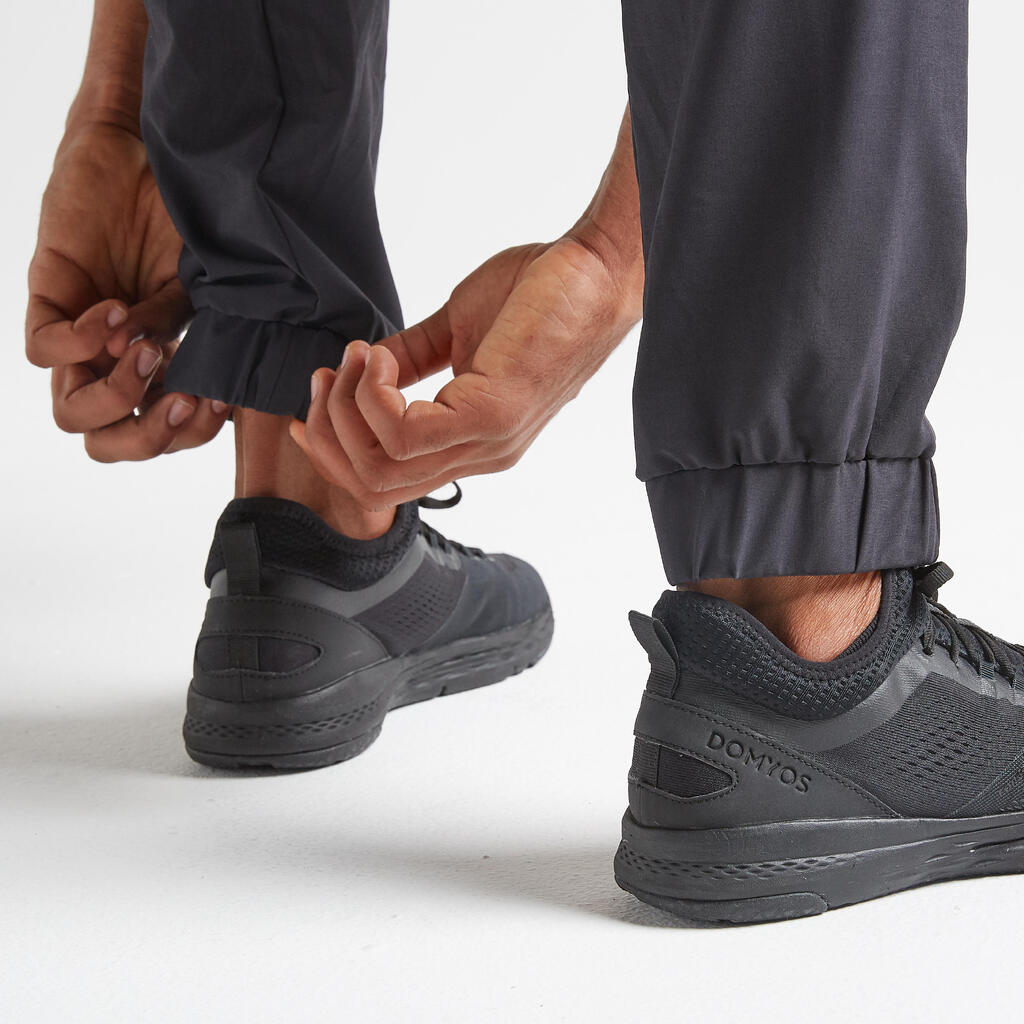 بنطلون لياقة بدنية جيد التهوية للرجال - Fit 500 أسود