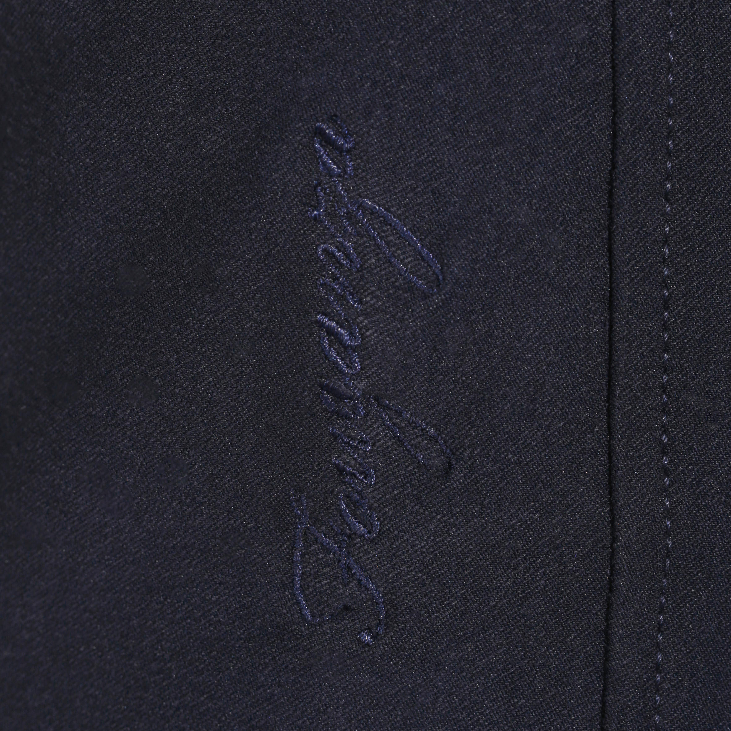 Pantalón equitación mujer BR500 badanas Azul marino  18/34