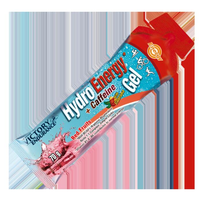 Gel Energético Triatlón Victory Endurance Hydro + Cafeína Frutos Rojos