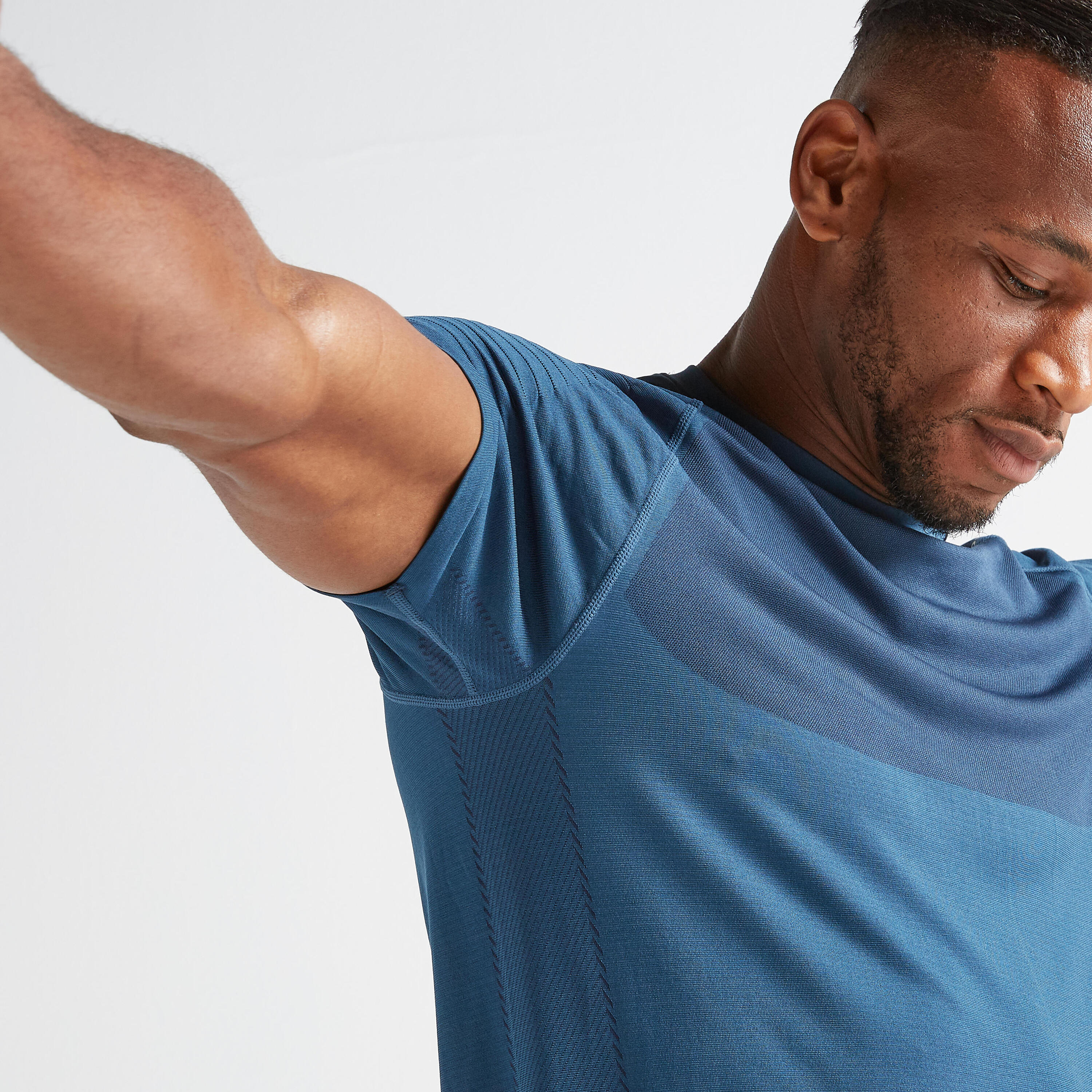 FTS 900 Fitness Cardio Training Seamless T-Shirt - Blue 5/6