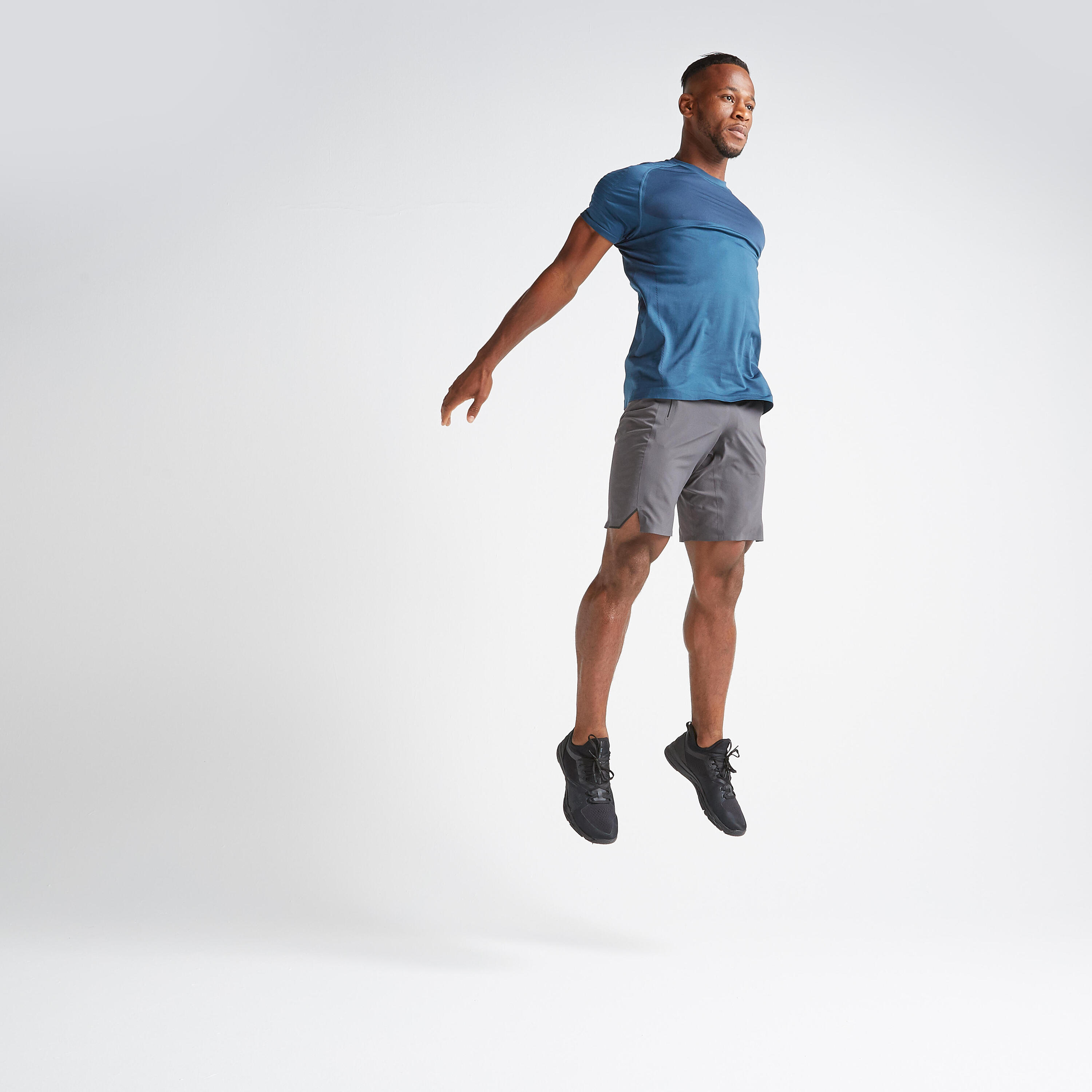 FTS 900 Fitness Cardio Training Seamless T-Shirt - Blue 2/6